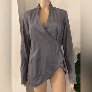 Elm Design Gray Wrap Top